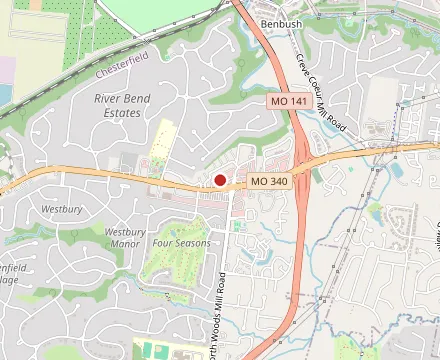 Map showing Paul Manno's Restaurant