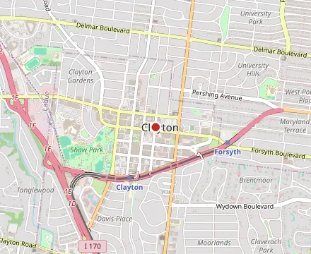 Map showing Cafe Napoli