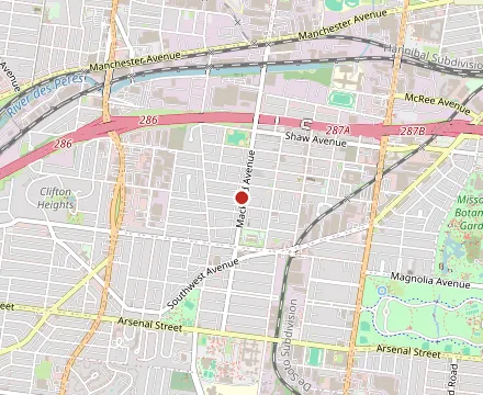 Map showing Anthonino's Taverna
