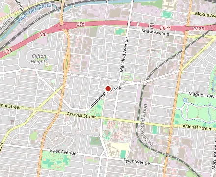 Map showing Cunetto House of Pasta