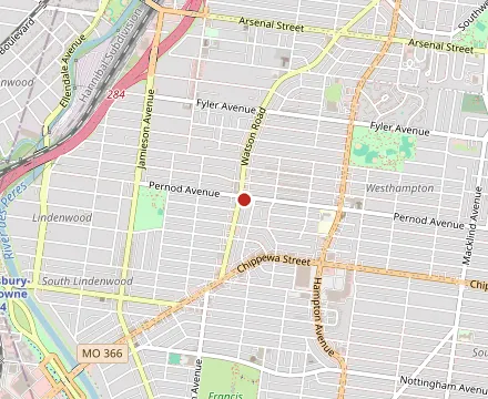 Map showing Trattoria Marcella