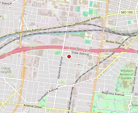 Map showing Lorenzo's Trattoria