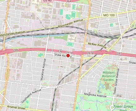 Map showing Adriana’s On The Hill