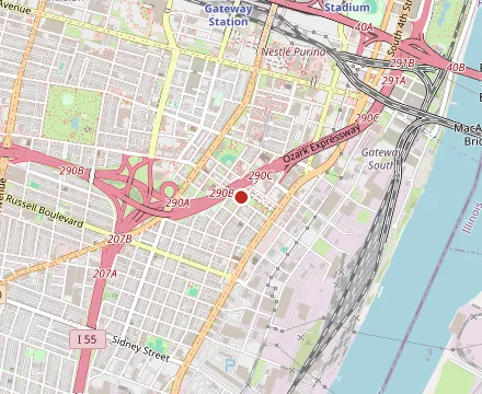 Map showing Bogart's Smokehouse