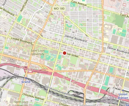 Map showing Pappy's Smokehouse