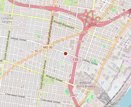 Map showing Sidney Street Cafe