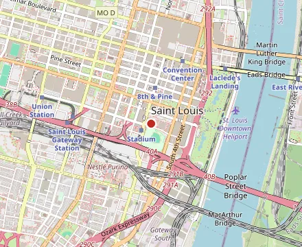 Map showing Katie's Pizza & Pasta at Ballpark Village