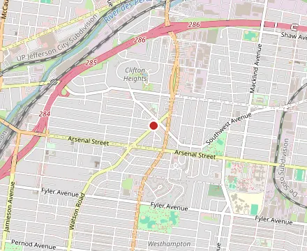 Map showing Adam's Smokehouse